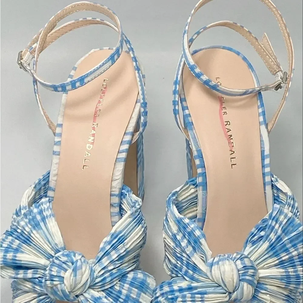 Loeffler Randall Natalia Knotted Platform Sandals size 8.5